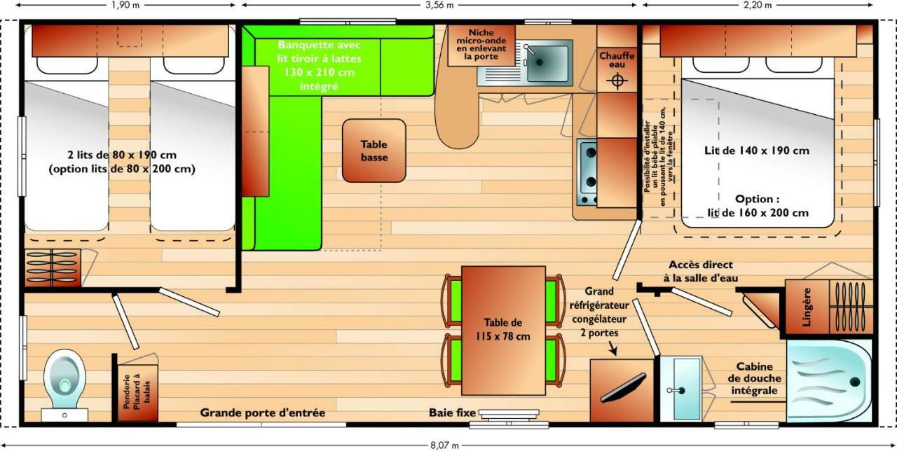 Camping Le Picard Tournieres ภายนอก รูปภาพ